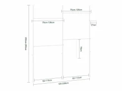 Sobuy Perchero Telescópico de Pie 62x62x200cm Funcional KLS03-II-W Blanco New