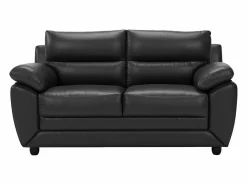 Vente-unique Sofá 3 + 2 plazas de piel sintética en color MANOA Negro Online