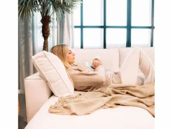 Sofá 5 Plazas - Chaise Longue con Cama Panorámica (317 x 157 x 91 cm) - JORDAN Beige Clearance