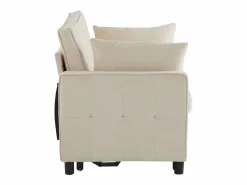 Sofá Relax|Sofá 2 plazas - Sofá de salón con respaldo regulable y función cama nido - 2 cojines y reposabrazos - chenilla