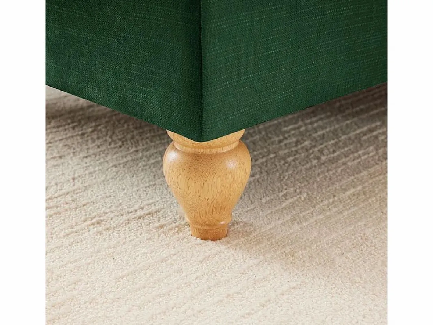 DripeX Sofá 3 Plazas Chenille Mid-Century, Funda Extraíble y 3 Cojines, 272x83.5x93cm, Verde New