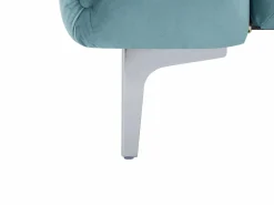 Sofá 2 plazas chéster de terciopelo azul pastel y patas de metal EDWINA^Vente-unique Online