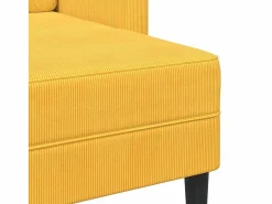 Sofá 2 plazas con chaise longue en forma L claro 125cm^vidaxl Outlet