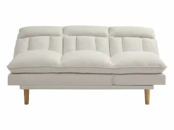 Vente-unique Sofá 3 plazas convertible clic-clac en tela PALOBU Beige Outlet