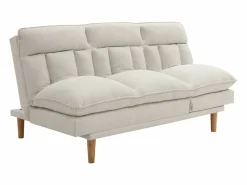 Vente-unique Sofá 3 plazas convertible clic-clac en tela PALOBU Beige Outlet