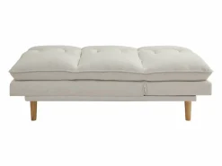 Vente-unique Sofá 3 plazas convertible clic-clac en tela PALOBU Beige Outlet