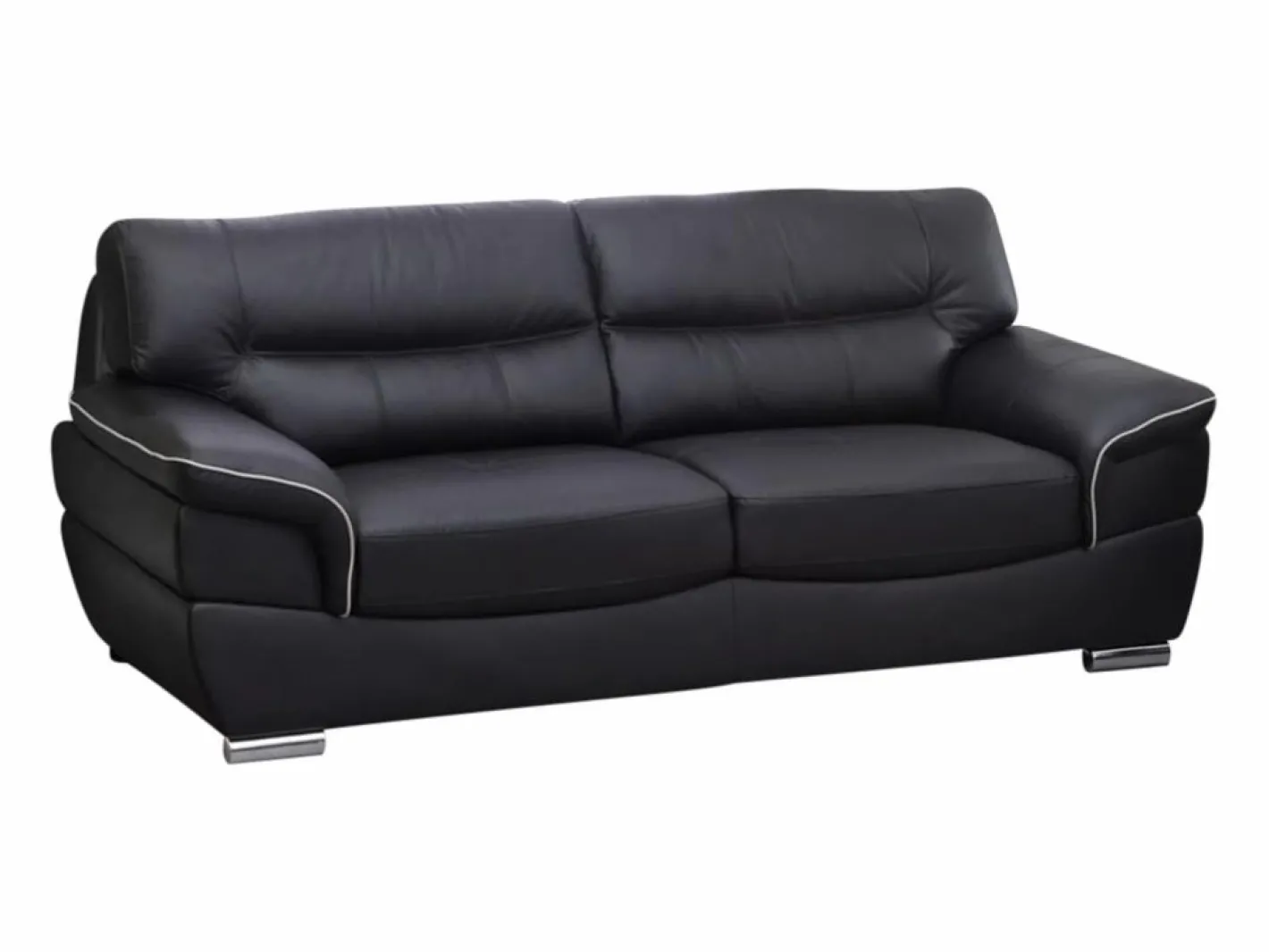 Sofá 3+2 plazas de piel de becerro color THIBAULT^Vente-unique Sale