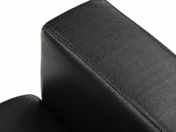 Vente-unique Sofá 3 plazas de piel sintética color ACKLEY Negro Online