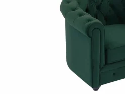Sofá 3 plazas de tela de terciopelo CHESTERFIELD^Vente-unique New