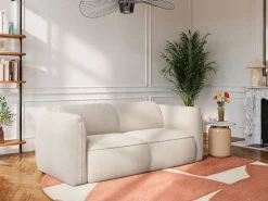 Maison Céphy Sofá - 3 Plazas|Sofá 3 plazas de tela texturizada CAMILIO de
