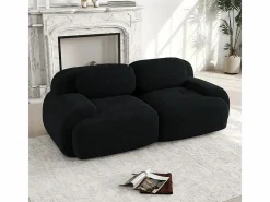 DripeX Sofá Modular|Sofás Club|Sofá 2 Plazas Modular de Pana Acanalada - con 2 Cojines - 208x103x75cm -