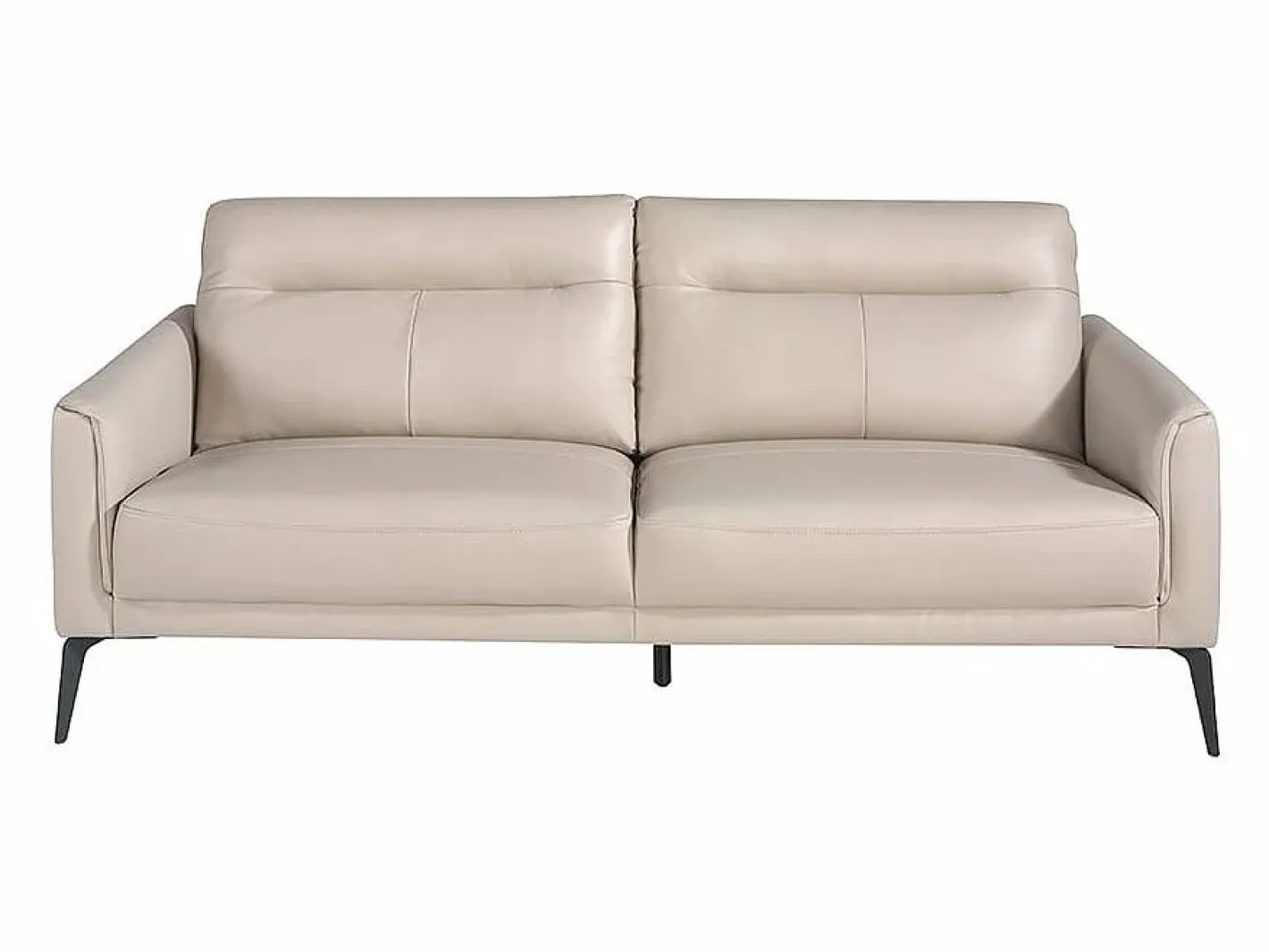 Sofá 3 plazas piel gris taupe 6138^Angel Cerda New