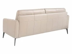 Sofá 3 plazas piel gris taupe 6138^Angel Cerda New