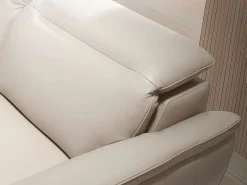 Angel Cerda Sofá De Piel|Sofá 2 plazas piel gris taupe 6131