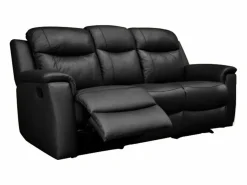 Vente-unique Conjunto Sofás|Sofá 3+2 plazas relax de piel en color EVASION