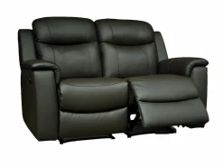 Vente-unique Conjunto Sofás|Sofá 3+2 plazas relax de piel en color EVASION
