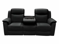 Vente-unique Conjunto Sofás|Sofá 3+2 plazas relax de piel en color EVASION