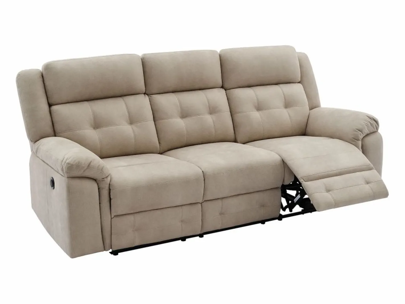 Sofá 3 plazas relax eléctrico de microfibra ORTIANO^Vente-unique Clearance