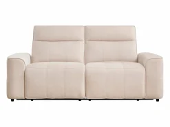 Vente-unique Sofá 3 plazas relax eléctrico en chenilla SCAMOCO Beige Discount