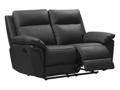 Vente-unique Sofá 2 plazas relax: manual piel búfalo PAKITA Negro Sale