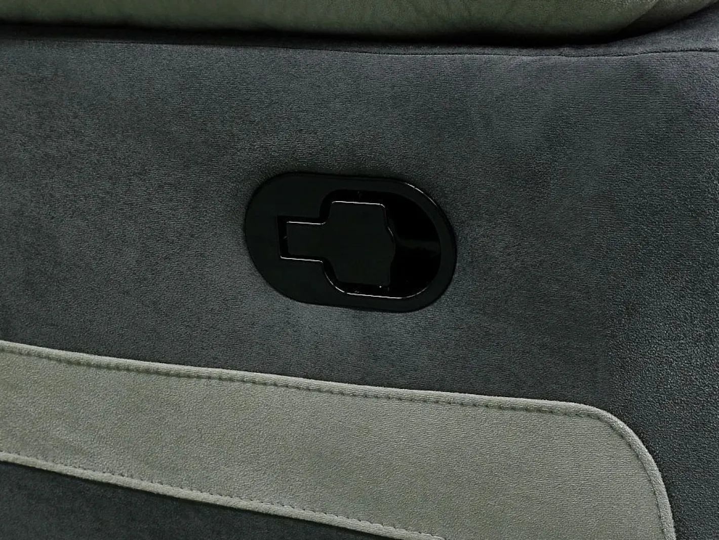 Vente-unique Sofá 3 plazas relax microfibra TALCA gris claro y antracita Gris claro / Gris antracita New