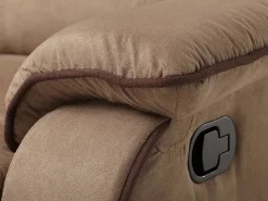 Vente-unique Sofá 3+2 plazas relax microfibra color HERNANI Topo Online
