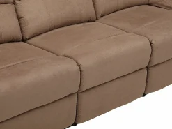Vente-unique Sofá 3+2 plazas relax microfibra color HERNANI Topo Online