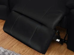 Vente-unique Sofá De Piel|Sofá Relax|Sofá 3 plazas relax piel de becerro color AROMA