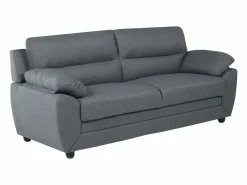 Vente-unique Sofá 3+2 plazas tapizado de tela en color gris MANOA Gris antracita Clearance