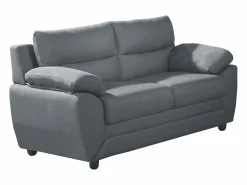 Vente-unique Sofá 3+2 plazas tapizado de tela en color gris MANOA Gris antracita Clearance