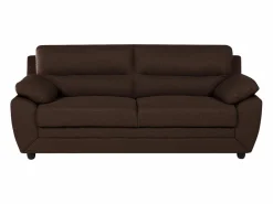 Vente-unique Conjunto Sofás|Sofá 3+2 plazas tapizado de tela en color marrón MANOA