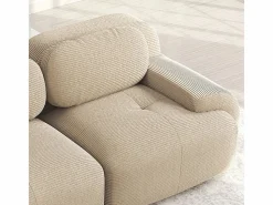 DripeX Sofá Modular|Sofás Club|Sofá angular 3 plazas modular - de Pana - con 3 cojines y 2 otomanas - 298x178x75cm -