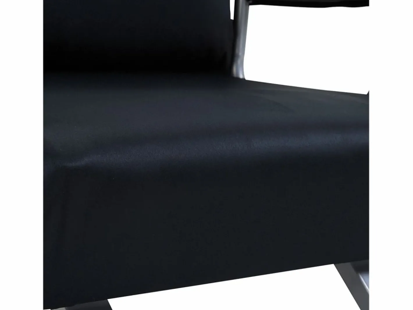 Sofá cama 2 en 1, respaldo regulable, funda desenfundable, poliéster, color (65x69x80cm) Negro New