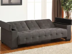 Vente-unique Todos Los Sofás|Sofá - 3 Plazas|Sofá cama 3 plazas clic-clac de microfibra DEVONSHIRE