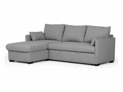 Sofá Cama 3 Plazas - Chaise Longue Reversible Derecha/Izquierda con Almacenamiento Integrado (221 x 162 x 85 cm) - ORLANDO^ Discount