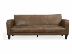 Vente-unique Todos Los Sofás|Sofá Vintage|Sofá cama 3 plazas tela aspecto vintage marrón INICIO