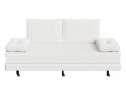 Sofá Vintage|Sofá cama 90 x 200 cm, cama nido con malla, cama doble extensible multifuncional 2 en 1, sofá cama de 2 plazas, lino