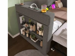 Sofá cama acolchonado 90x190 cm - con cama extensible 90x190 cm - con puertos USB y Type-C - con portavasos - (sin colchón)^ModernLuxe Online