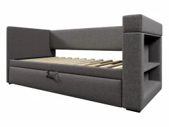 Sofá cama acolchonado 90x190 cm - con cama extensible 90x190 cm - con puertos USB y Type-C - con portavasos - (sin colchón)^ModernLuxe Online