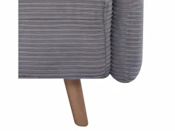 SENHO Sofá cama BZ de 2 plazas en terciopelo acanalado para huéspedes - ARI Gris New