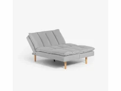 Modus Sofa Sofá cama clic clac de 2 plazas de tela con respaldo reclinable Livra - Gris Hot