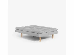 Modus Sofa Sofá cama clic clac de 2 plazas de tela con respaldo reclinable Livra - Gris Hot