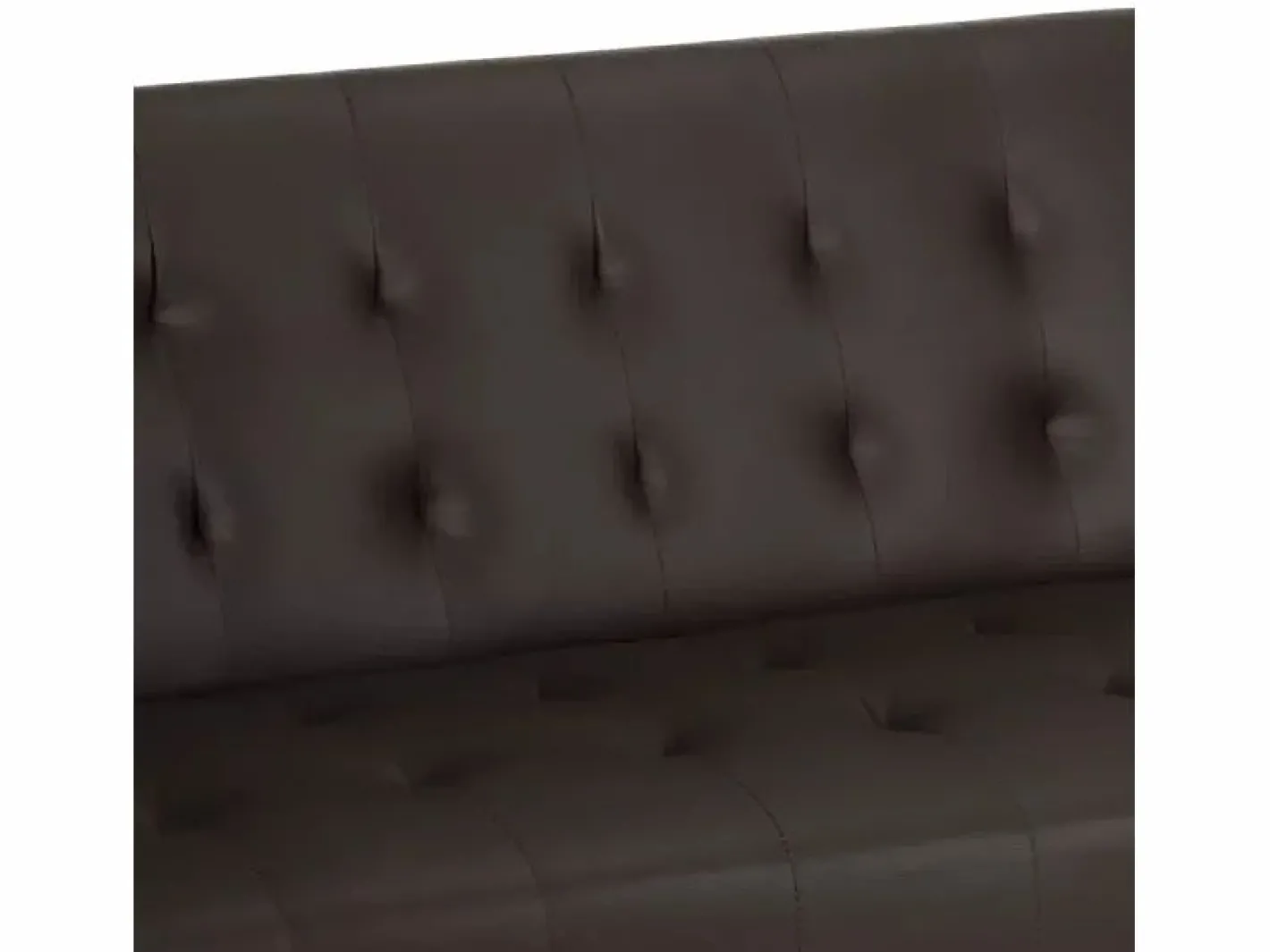Sofá cama clic clac de 2 plazas en polipiel de diseño moderno reclinable Elly - Marrón^Modus Sofa Best