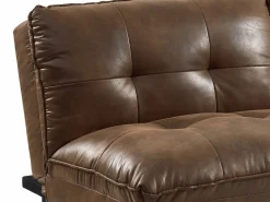 Sofá cama clic-clac 3 plazas,microfibra envejecida PEGULA^Vente-unique Best