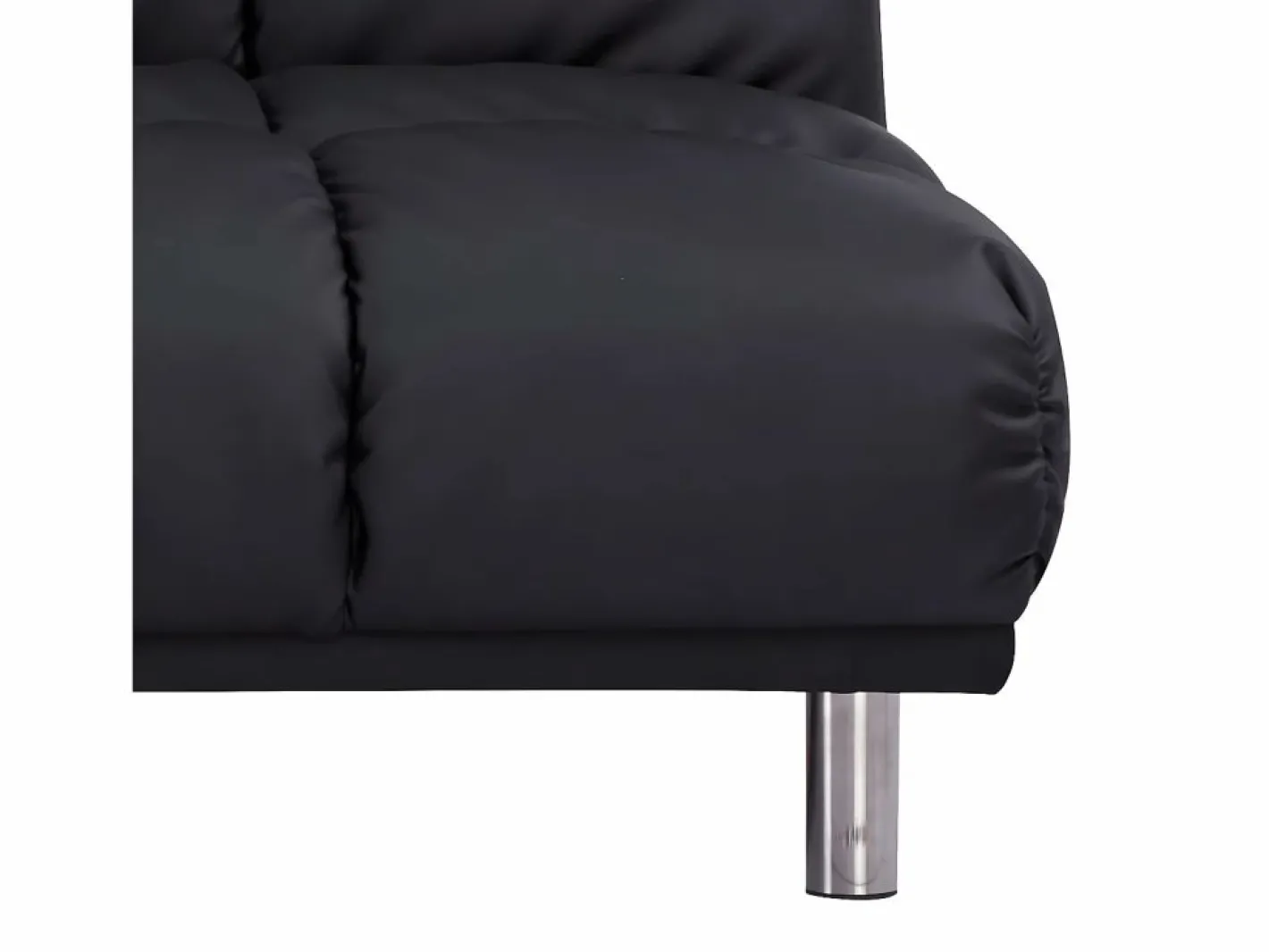 Sofá cama clic-clac de 2 plazas con chaise longue reversible en PU - MELLOW^SENHO