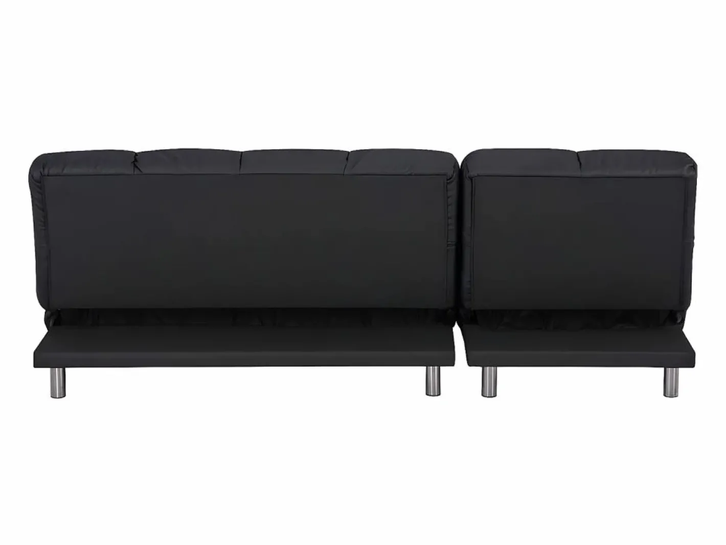 Sofá cama clic-clac de 2 plazas con chaise longue reversible en PU - MELLOW^SENHO