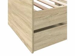 vidaxl Sofá cama con cajones sin colchón roble Sonoma 90x190 cm Color natural claro Best
