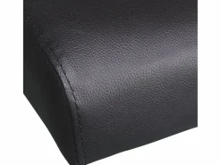Clicnbuy Sofá cama con dos cojines cuero artificial ajustable Negro