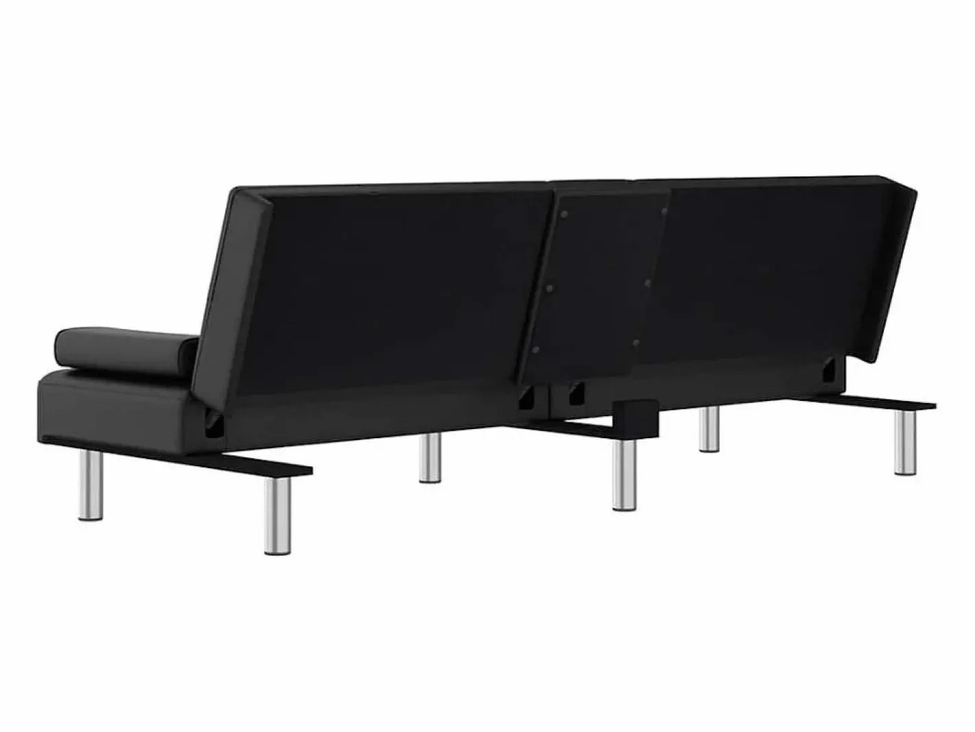 Sofá cama con portavasos cuero sintético^Clicnbuy Clearance