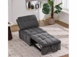 Sofá cama convertible - 68 x 95 x 76 cm - con respaldo y asiento regulables - tela -^Merax Sale